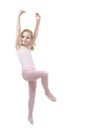 Little girl studing ballet