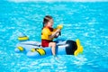 Little girl in swimming pool Royalty Free Stock Photo