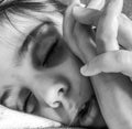 A little girl taking a nap Royalty Free Stock Photo