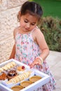 Cute Toddler Child Taking A Sweeets. Royalty Free Stock Photo