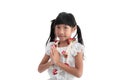 Little girl in Thai costume Royalty Free Stock Photo