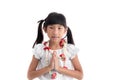 Little girl in Thai costume Royalty Free Stock Photo