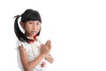 Little girl in Thai costume Royalty Free Stock Photo