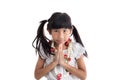 Little girl in Thai costume Royalty Free Stock Photo