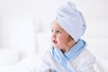 Little girl in a towel after bath Royalty Free Stock Photo