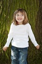 Little girl on a trip Royalty Free Stock Photo
