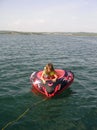 Little Girl Tubing