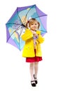 Little girl with an umbrella Royalty Free Stock Photo