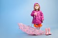 Little girl with umbrella Royalty Free Stock Photo