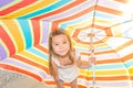 Little girl with an umbrella Royalty Free Stock Photo