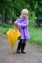Little girl with umbrella Royalty Free Stock Photo