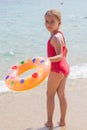 Little Girl Vacation Sea Royalty Free Stock Photo