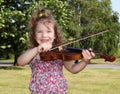 Little girl with violin