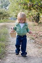 Little Girl Walking Royalty Free Stock Photo