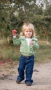 Little Girl Walking Royalty Free Stock Photo