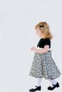 Little Girl Walking Royalty Free Stock Photo