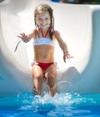 Little girl at aquapark