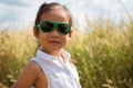 Little girl wearing sunglasses Royalty Free Stock Photo