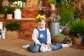 Little girl with white rabbit. Child playing with pet bunny. Kids play with animals. Child at Easter egg hunt. Cute little girl wi Royalty Free Stock Photo