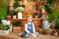 Little girl with white rabbit. Child playing with pet bunny. Kids play with animals. Child at Easter egg hunt. Cute little girl wi Royalty Free Stock Photo