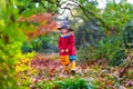 Little girl in witch costume at Halloween Royalty Free Stock Photo