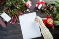 Little girl writes letter to Santa Claus Royalty Free Stock Photo