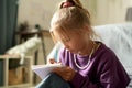 Little girl writing in her diary Royalty Free Stock Photo