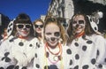 Little Girls Dressed in Mardi Gras Dalmatian Costumes, New Orleans, Louisiana