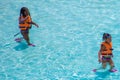 Little girls enjoying the pool at Aquatica 1