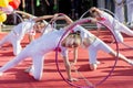 Enchanting Dance Performance: Little Girls Illuminate the City Square on World Dance Day