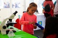 Little Girls learning science