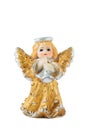 Little Gold Angel Statue Royalty Free Stock Photo