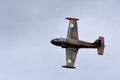 Vintage Jet Provost T52 aircraft in flight.