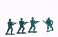 Little Green Army Men / Toy Soldiers Royalty Free Stock Photo