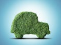 Little green eco car Royalty Free Stock Photo