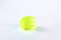 Little green hair clip on white. Royalty Free Stock Photo