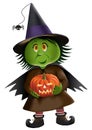 Little Green Witch Royalty Free Stock Photo
