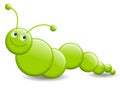 Little Green Worm or Grub Royalty Free Stock Photo