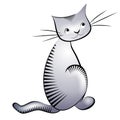 Little Grey Cat Royalty Free Stock Photo