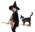 Little hallowen witch Royalty Free Stock Photo