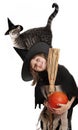 Little hallowen witch Royalty Free Stock Photo