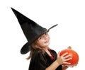 Little hallowen witch Royalty Free Stock Photo
