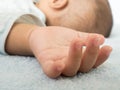 Little hand baby sleeping Royalty Free Stock Photo