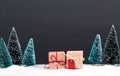 Little handmade Christmas gift boxes
