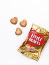 Little heart biscuit isolated stock image.