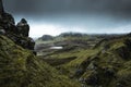 Quiraing - the most beautiful landscape in Scotland Royalty Free Stock Photo
