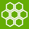 Little honeycomb icon green