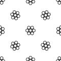 Little honeycomb pattern seamless black