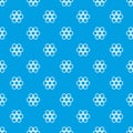 Little honeycomb pattern seamless blue