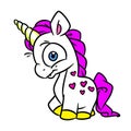Little horse pony unicorn animal illustration cartoon